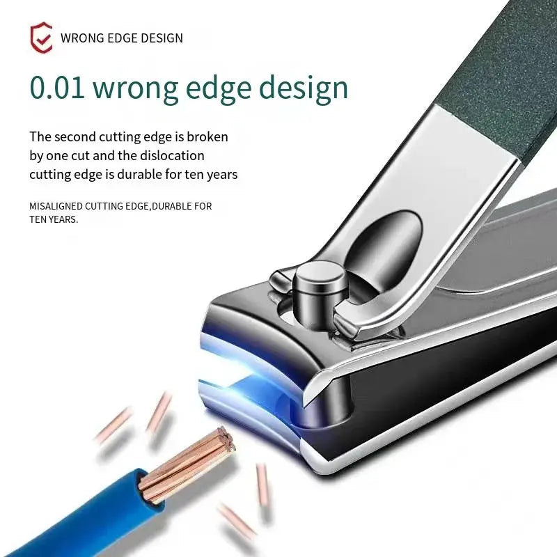 NailCraft 6 Piece Stainless Steel Nail Clipper Set With Bevel Edged Clippers For Manicure And Pedicure