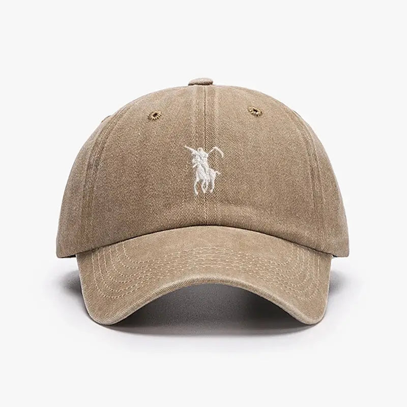 Grim Reaper Embroidered Baseball Cap For Men Women Soft Cotton Washed Adjustable Dad Hat