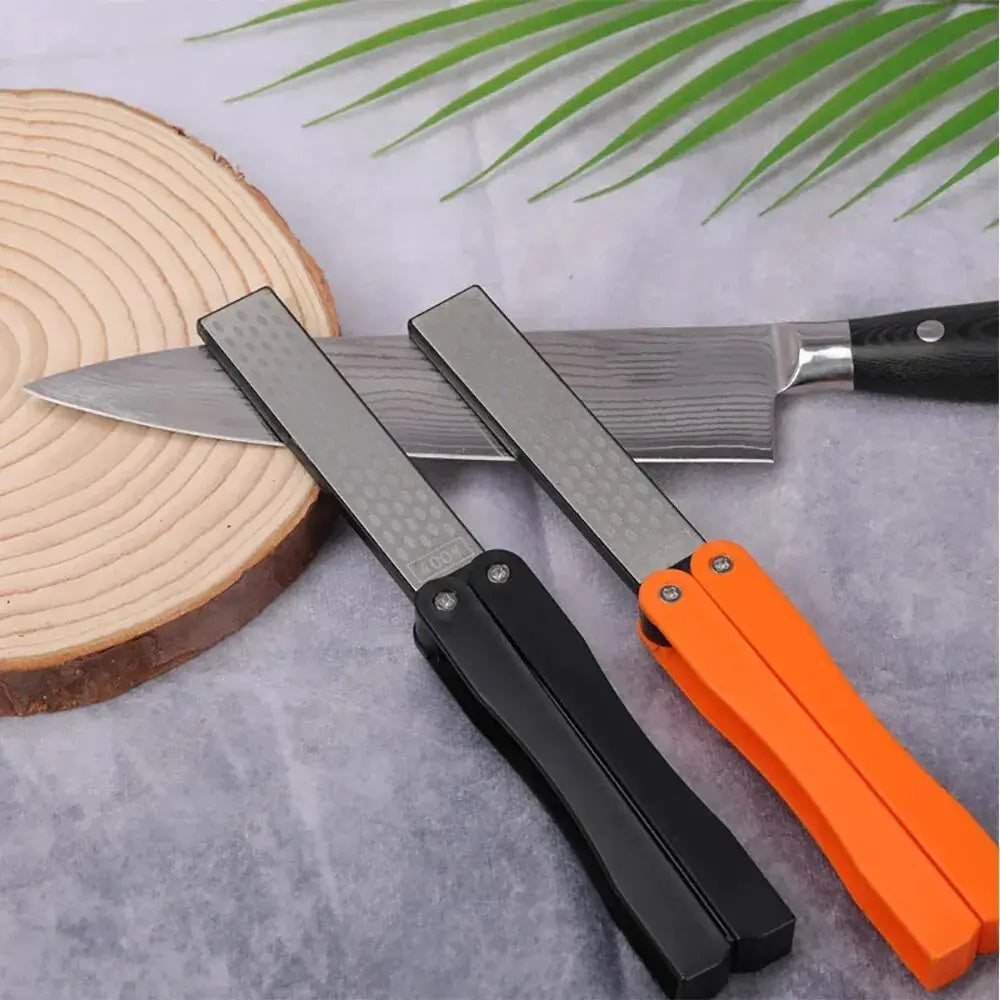 MYVIT Double Sided Folded Pocket Sharpener 400 Grit Diamond Sharpening Stone For Knives