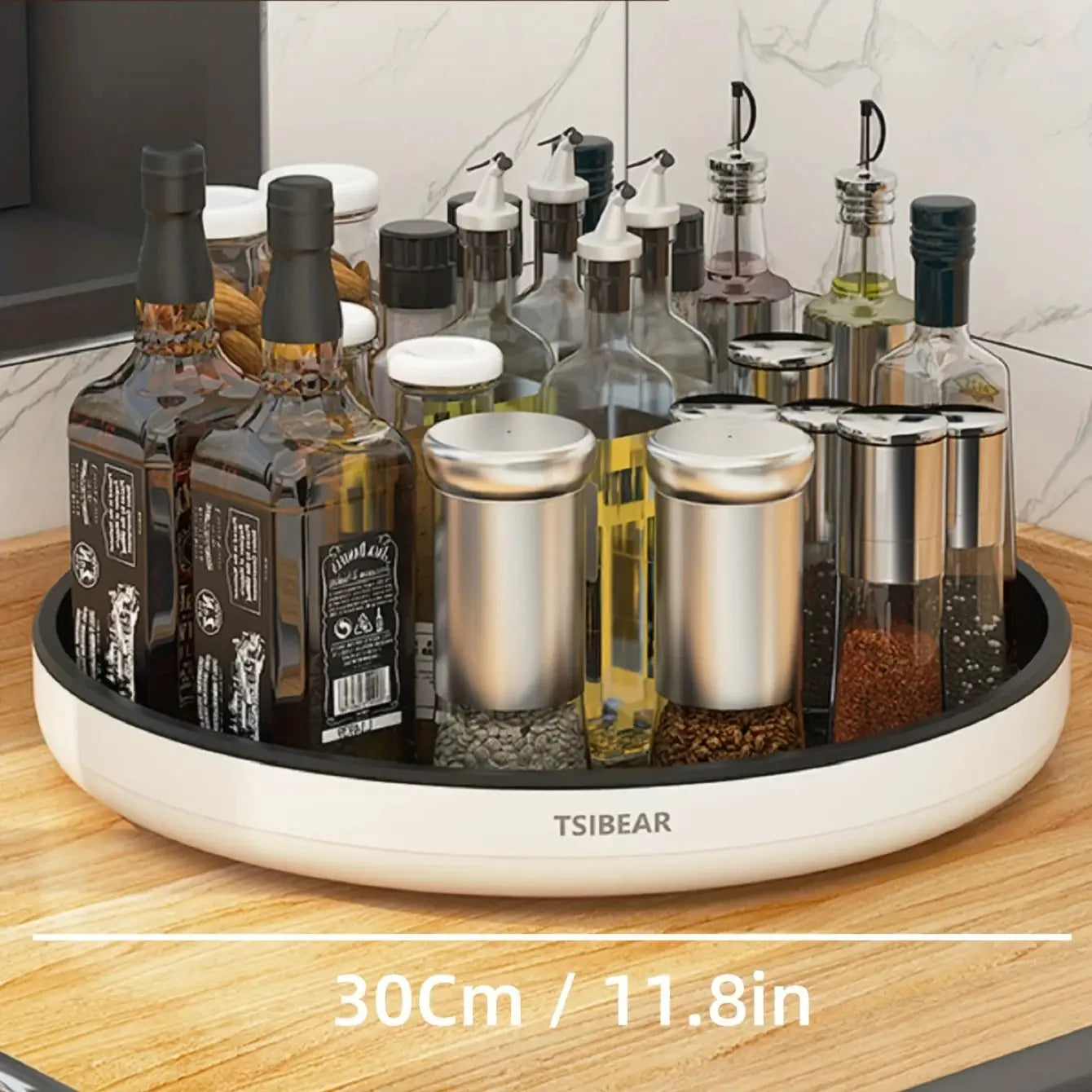 NovaHome Kitchen Turntable Rotating Organizer For Spices And Cosmetics 360 Degree Countertop Storage Rack