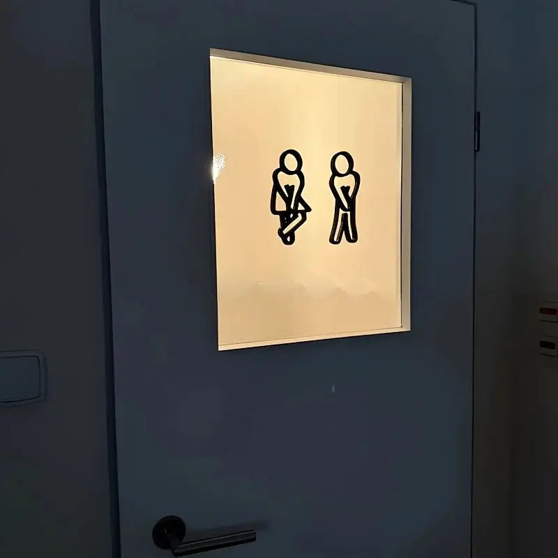 Modern WC Door Signs For Men And Women Toilet Sign Contour Decoration Hanging Pieces For Guest Toilet Bathroom