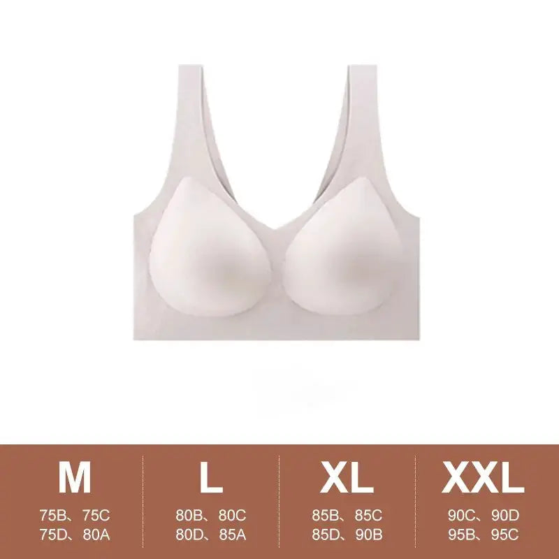 Veluxe Seamless Push Up Bra For Sleep Yoga And Sports Wire Free Ultra Thin Lingerie Comfort