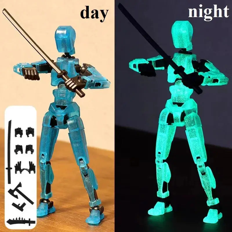 T13 3D Printed Movable Multi Jointed Action Figure Set Lucky 13 Nova 13 Collectible Figures