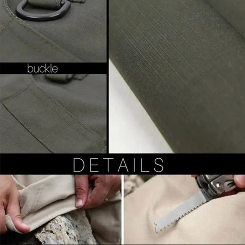 Mens Tactical Cargo Pants Plus Size 6XL Outdoor Waterproof Multi Pocket Hiking Fishing Trousers