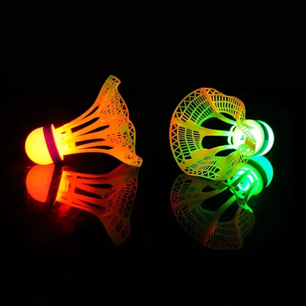 Glow In The Dark LED Badminton Shuttlecocks Windproof Design For Practice And Nighttime Play Pack Options 1 2 5
