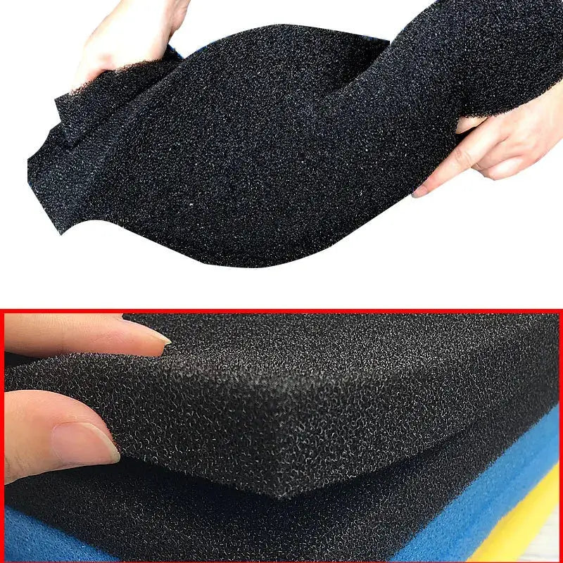 Biochemical Cotton Filter for Aquarium and Pond Foam Sponge Filter Black 50x50x5cm Thick 15 25 35 50 PPI