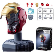 Original Iron Man Helmet Mask 9 Styles War Machine MK16 MK42 MK85 Tony Stark Diy Model Action Figure Assembled Gift