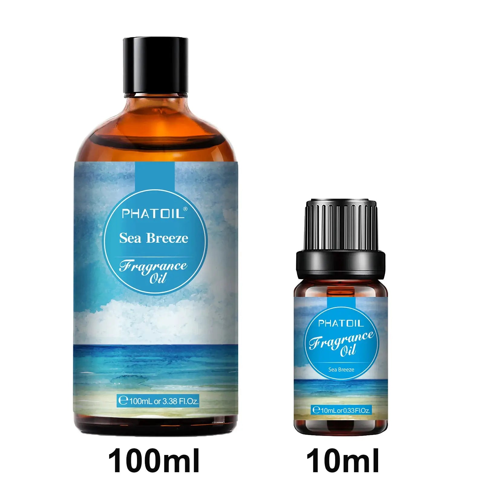 Phatoil Aromatherapy Fragrance Oil 10ml and 100ml Sea Breeze Japanese Magnolia Bubble Gum Baby Powder Angel Aroma Oil