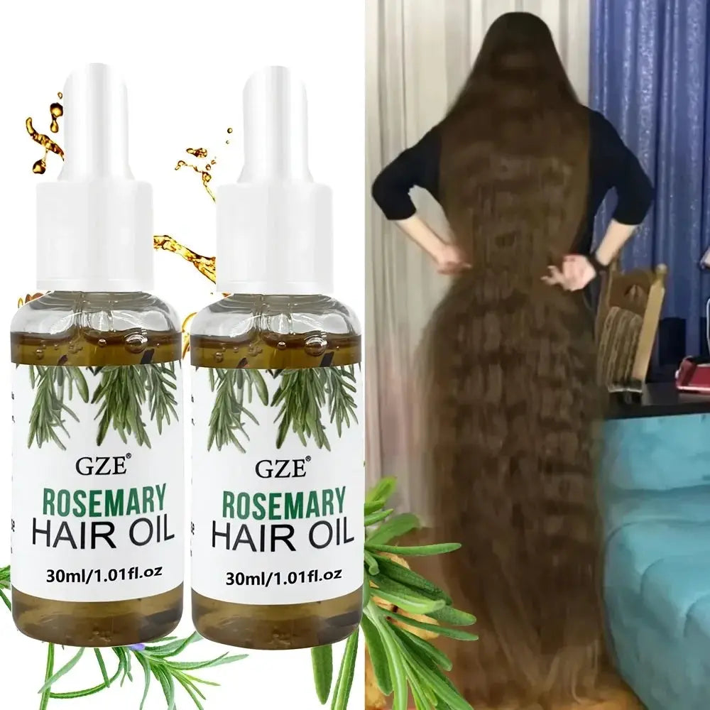 GZE Rosemary Oil For Hair 2 Pack Strengthens Hair And Revitalizes Scalp For All Hair Types