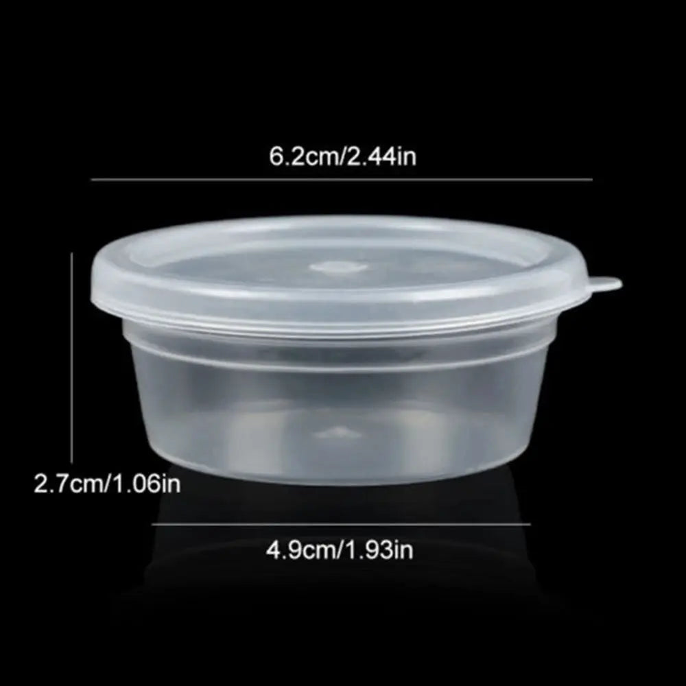 CraftNest Clear Foam Ball Storage Boxes With Lids 20 Pcs Sealed Dustproof Bead Slime Organizer