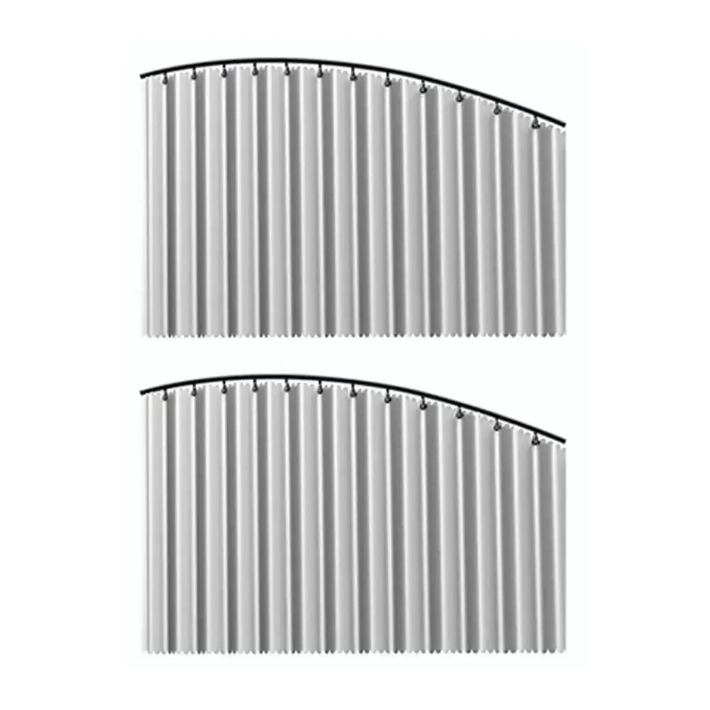 Car side window sun shade 2pcs, grey foldable heat shield, UV blocking privacy for sedan/SUV