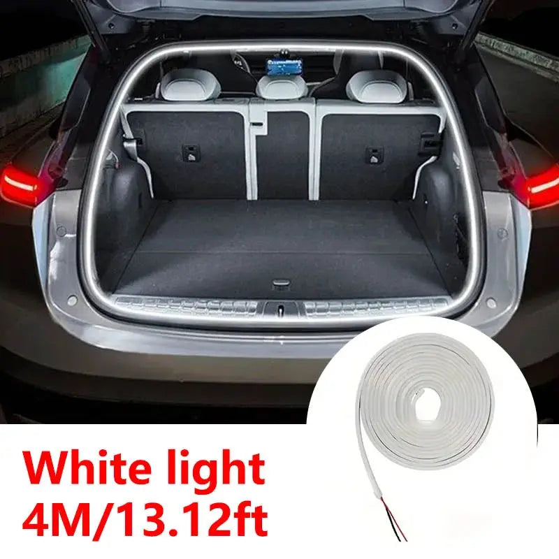 Car LED Trunk Lighting Strip With High Brightness Wiring Free Installation Automatic Sensing Tailgate Ambient Light