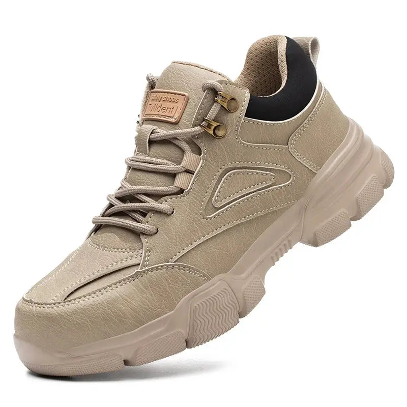 Men Safety Shoes Steel Wire Rotary Buckle Indestructible Work Sneakers Anti Smash Anti Puncture
