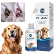 PetClear 60ml natural ear drops by Simples Market; dog and cat ear care with dropper bottle and boxed packaging