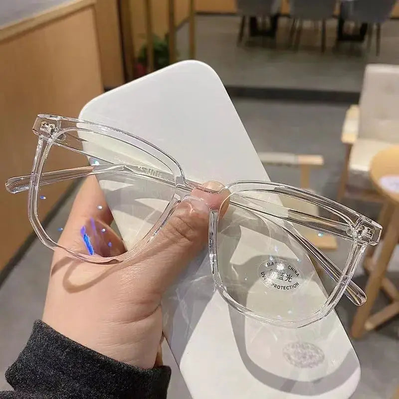 LumiVision Anti Blue Light Glasses For Women Regular Eyewear Frame Retro Flat Design Reduces Eye Strain