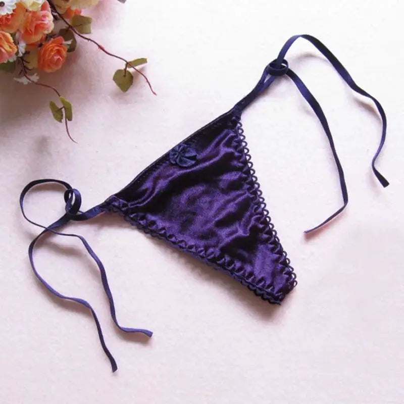 Silk Lace G String Thong Ultra Soft Elastic Lace Low Waist Comfort Perfect Seductive Fit