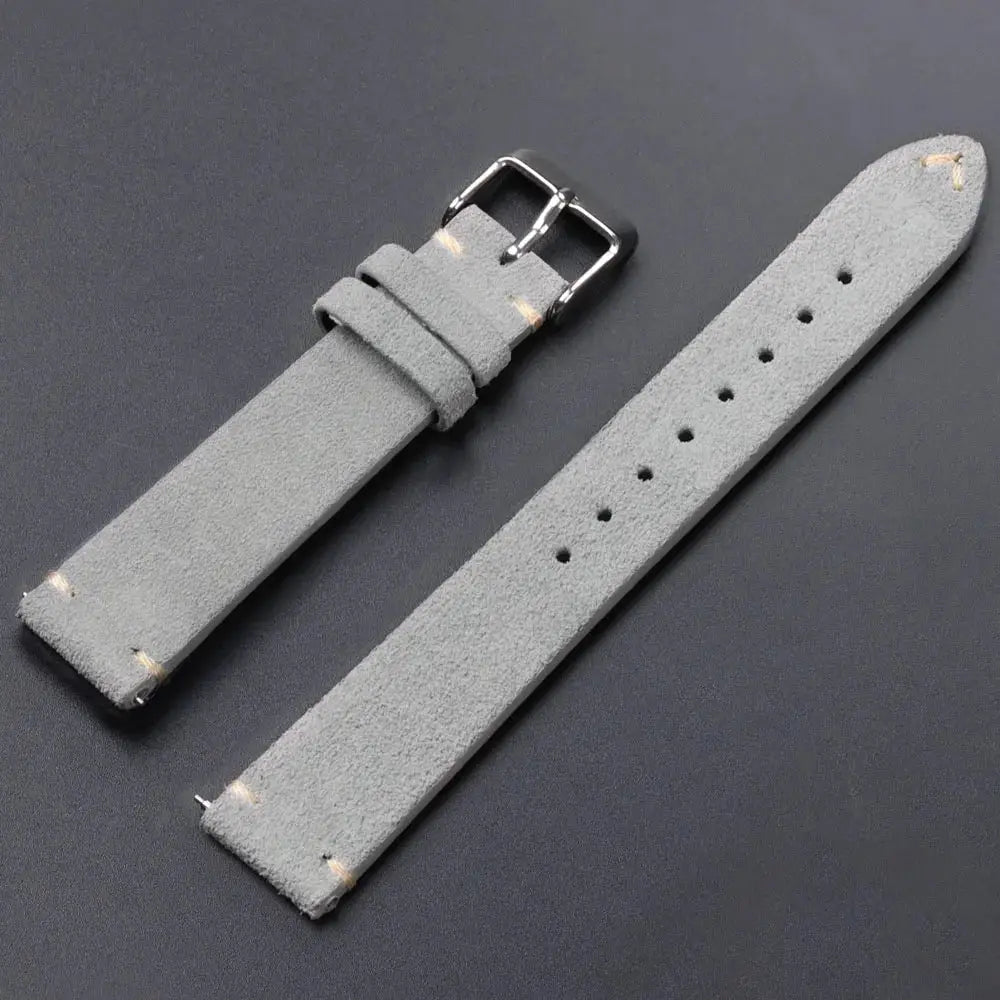 CalfskinCo Quick Release Suede Watch Strap For Seiko 18mm 20mm 22mm And Huawei GT3 GT4 14mm 16mm Calfskin Wristband