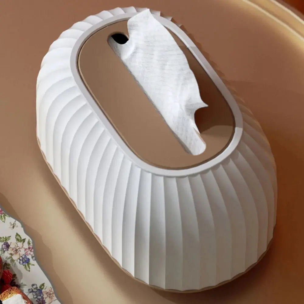 One Piece Tissue Box Holder With Spring For Home Living Room Desktop High End Light Luxury Aesthetic