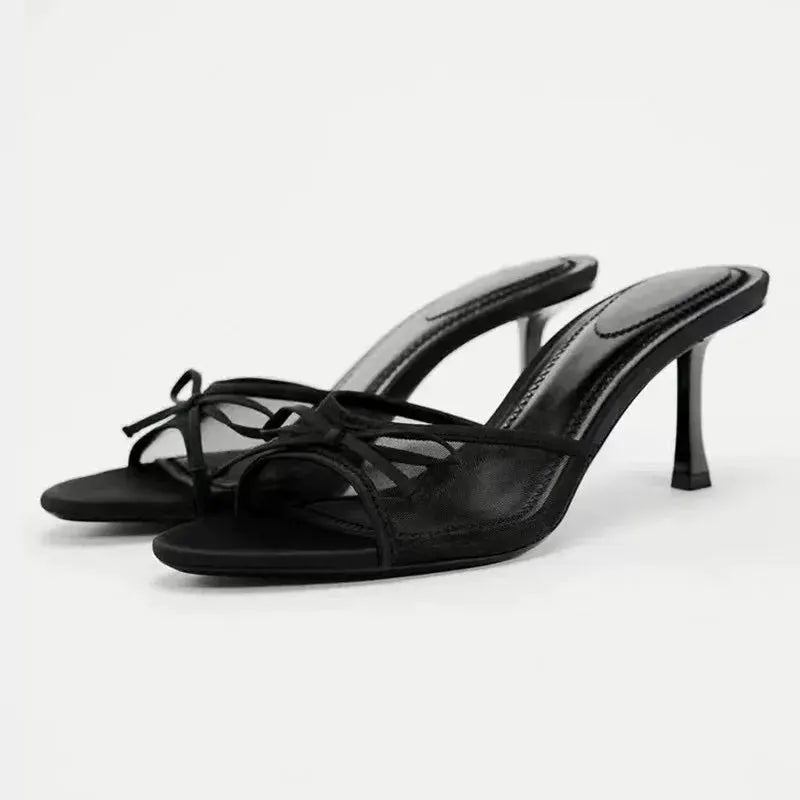 2024 Women Luxury High Heel Sandals For Summer Versatile Simple Slim Heels Elegant Sandals
