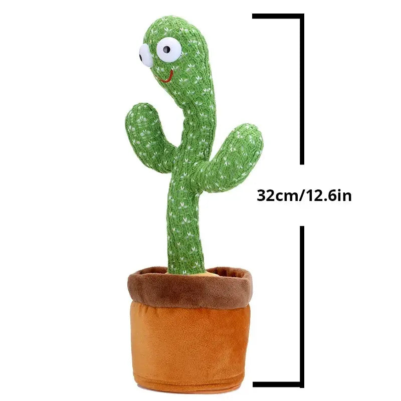 Dancing Cactus Plush Toy Repeats What You Say Sings And Dances Interactive Decor For Kids
