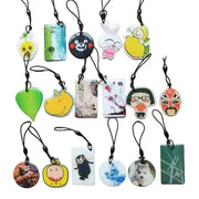 Key fob set with 30 waterproof 13.56MHz UID RFID rewritable tags on lanyards; assorted shapes and designs