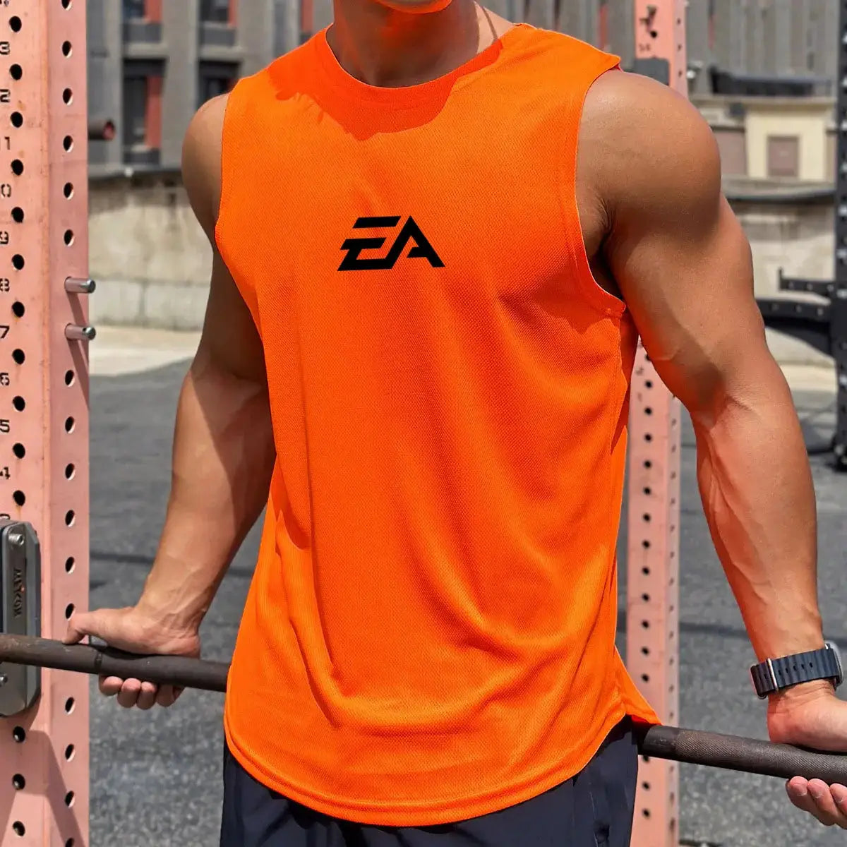 Summer Mens Sleeveless Quick Dry Mesh Vest For Sports Fitness Swimming And Running Lightweight Breathable