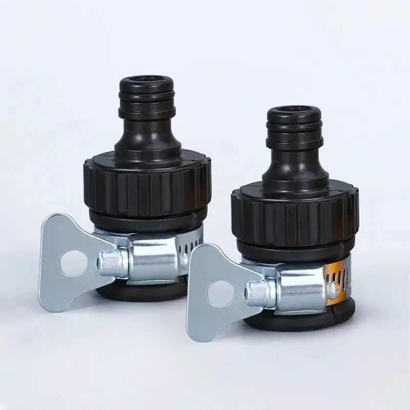 Durable Universal Water Faucet Adapter 2 Pack Plastic Hose Fittings Quick Connect For Car Washing Garden Irrigation