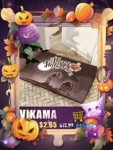VIKAMA silk-wool rug by Simples Market, 1pc, non-slip washable mat with tie-dye design for kids' rooms.