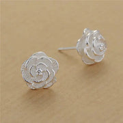 Sterling silver flower stud earrings, 10mm, Simples Market