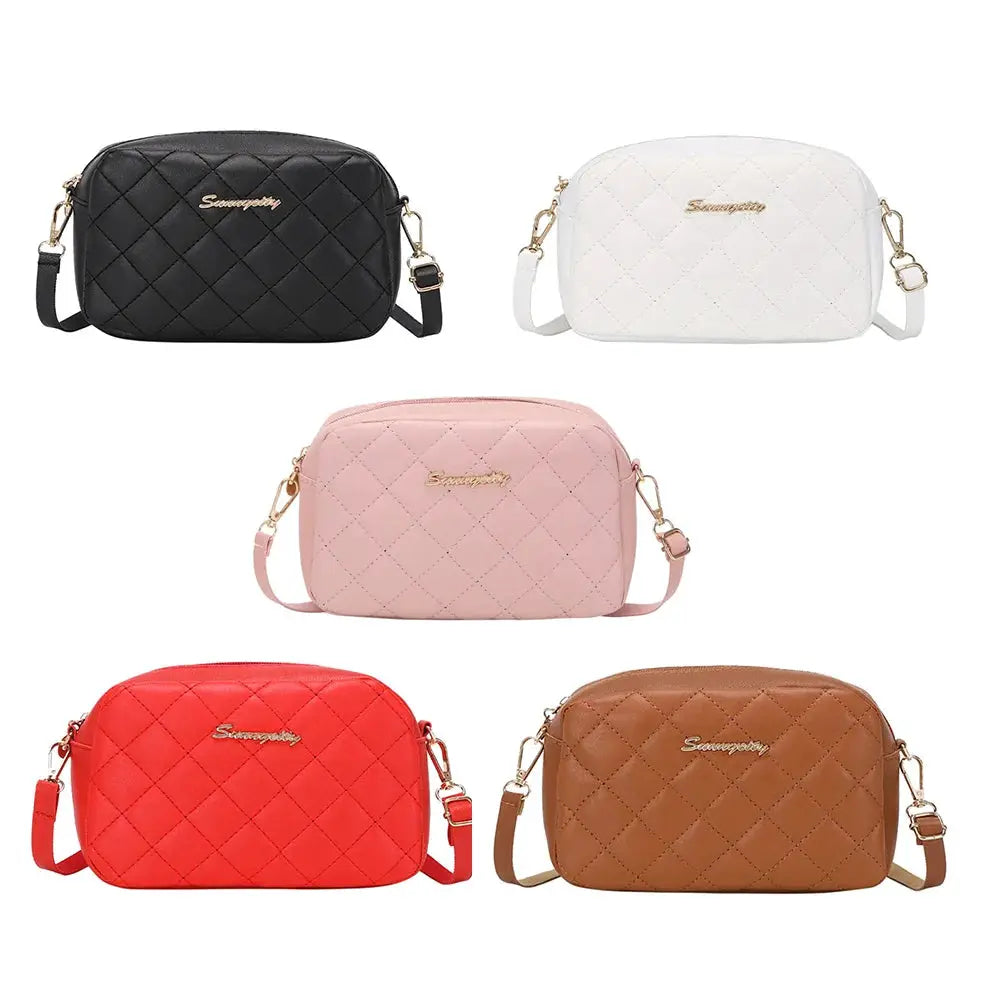 Lingge Tassel Small Crossbody Messenger Bag With Camera Compartment For Women Elegant Compact Everyday Bag