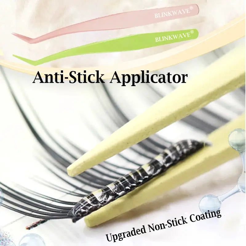 LashEase Anti Stick Glue Free Eyelash Applicator Stainless Steel Tweezer For Precision Lash Application