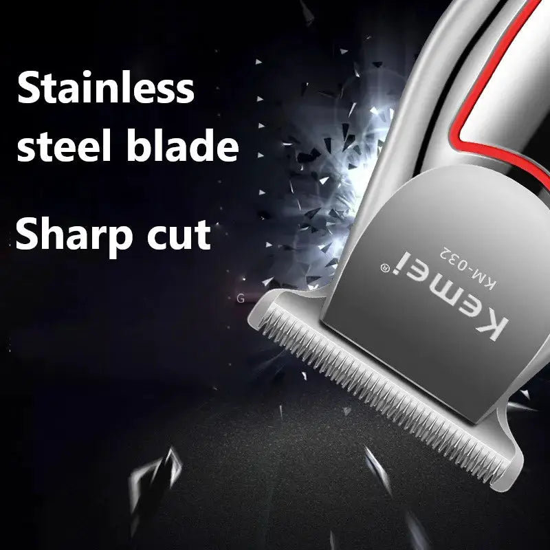 Kemei KM 032 Professional Hair Trimmer With Stainless Steel Blades And Long Lasting Rotary Motor