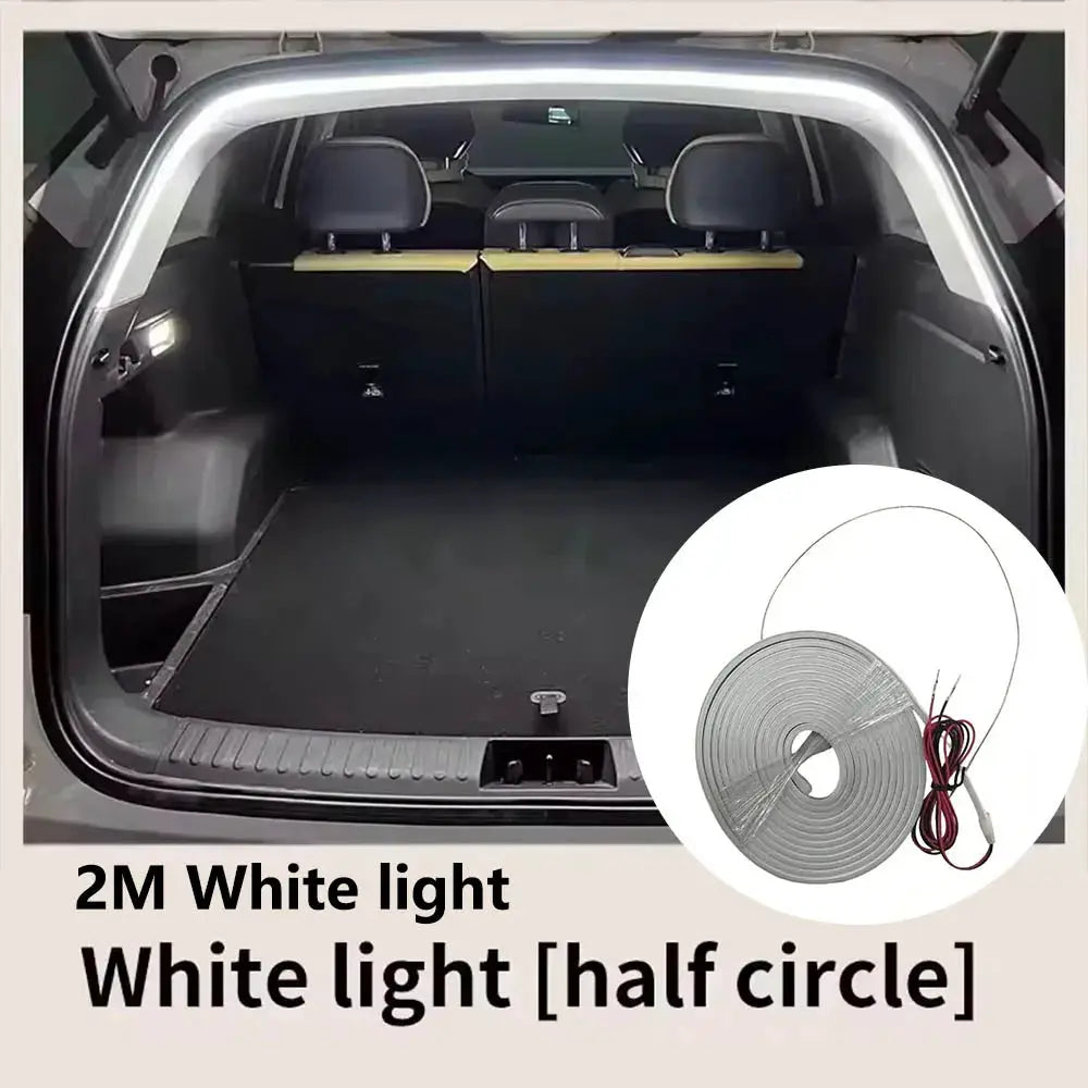 Car LED Trunk Lighting Strip With High Brightness Wiring Free Installation Automatic Sensing Tailgate Ambient Light