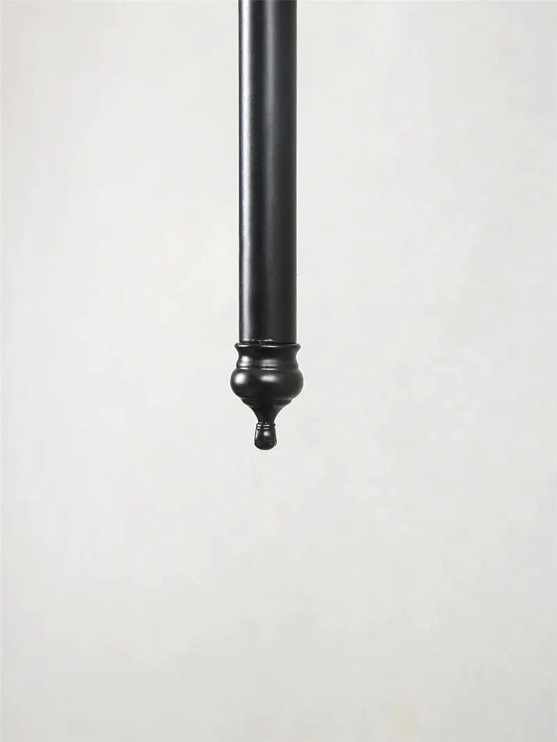 Wall lamp with black metal downrod and decorative finial by Simples Market