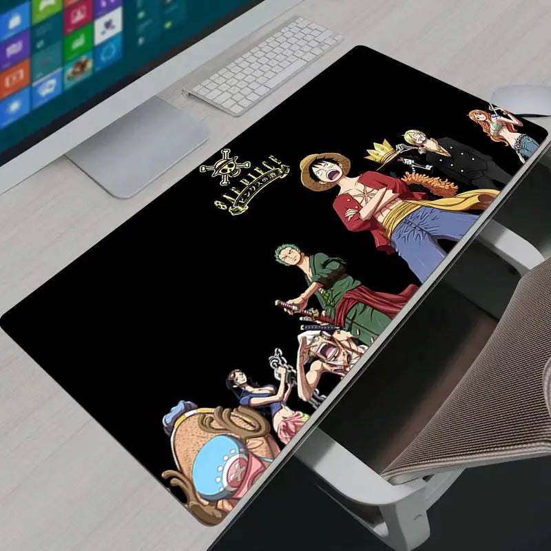 Large Japanese One Piece Anime Mouse Pad For PC Gamers Non Slip Rubber Desk Mat Gift For Youth