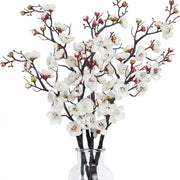 1Pc Artificial Plum Blossom And Peach Branch Silk Flowers For Home Wedding Party Decor And Wreaths