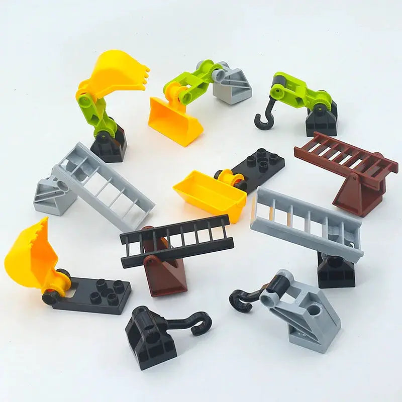 Big Building Blocks Traffic Mechanical Construction Set For Kids Compatible Large Bricks Educational Science Toy Gift