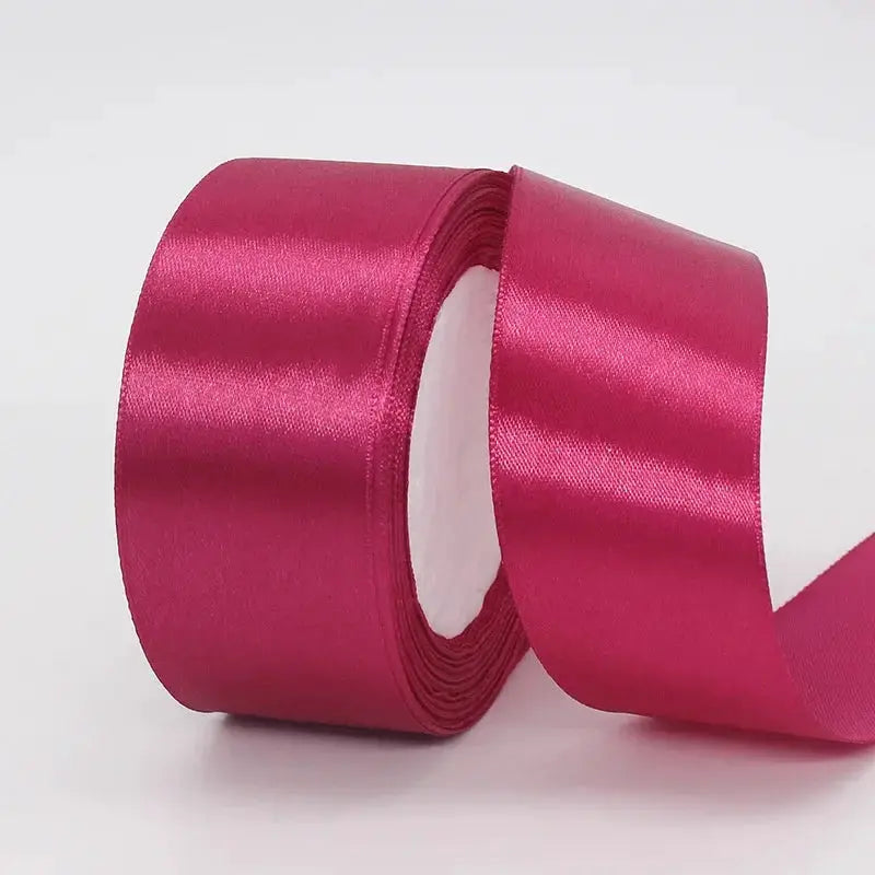 22 Meters Satin Ribbon Assorted Colors 6mm Wide 100 Percent Polyester Gift Wrap Craft Bow