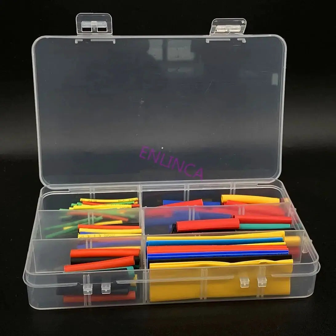 Heat Shrink Tubing Kit 127 To 750 Pcs Polyolefin Thermoresistant Insulation Sleeving For Electrical Wires And Cables