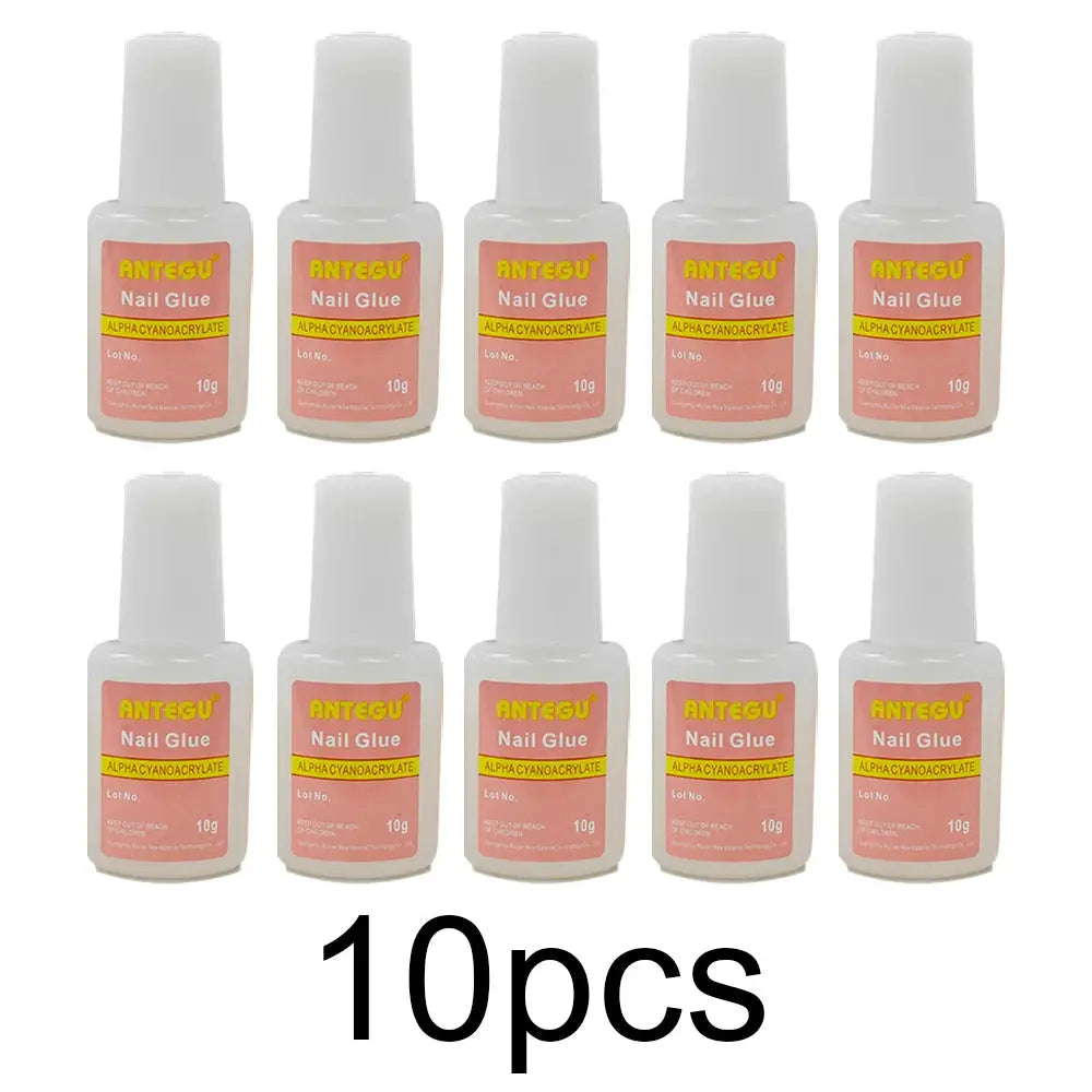 NailPro Clear No Wipe Nail Glue For Acrylic Nails Gel Nails Rhinestones And Press On Nails Fast Drying Strong Adhesion