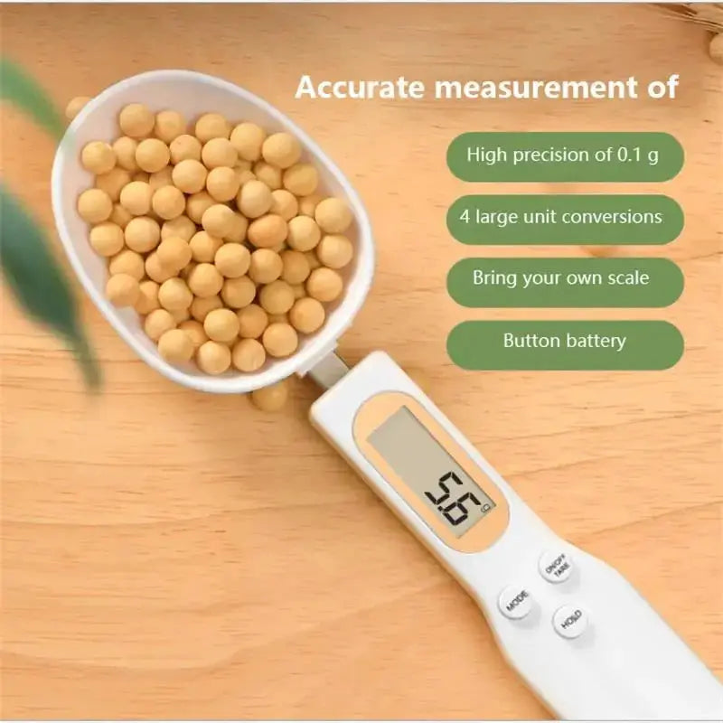 LCD Digital Measurement Adjustable Weighing Spoon Kitchen Scale Electronic Measuring Spoon For Coffee Powder And Baking