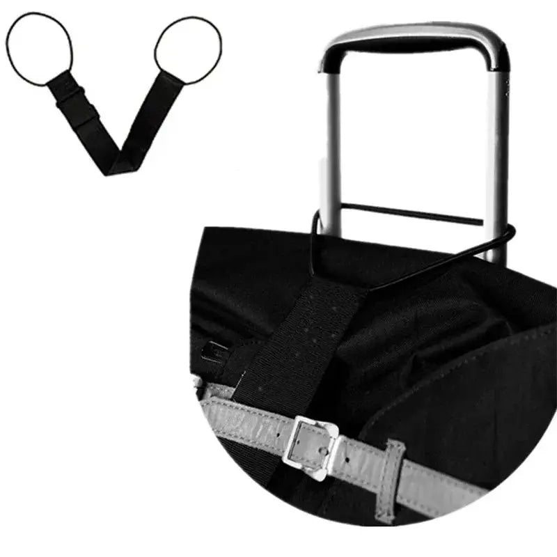 TravelEase Adjustable Luggage Strap Carrier For Secure Tie Down On Suitcases And Carry Ons