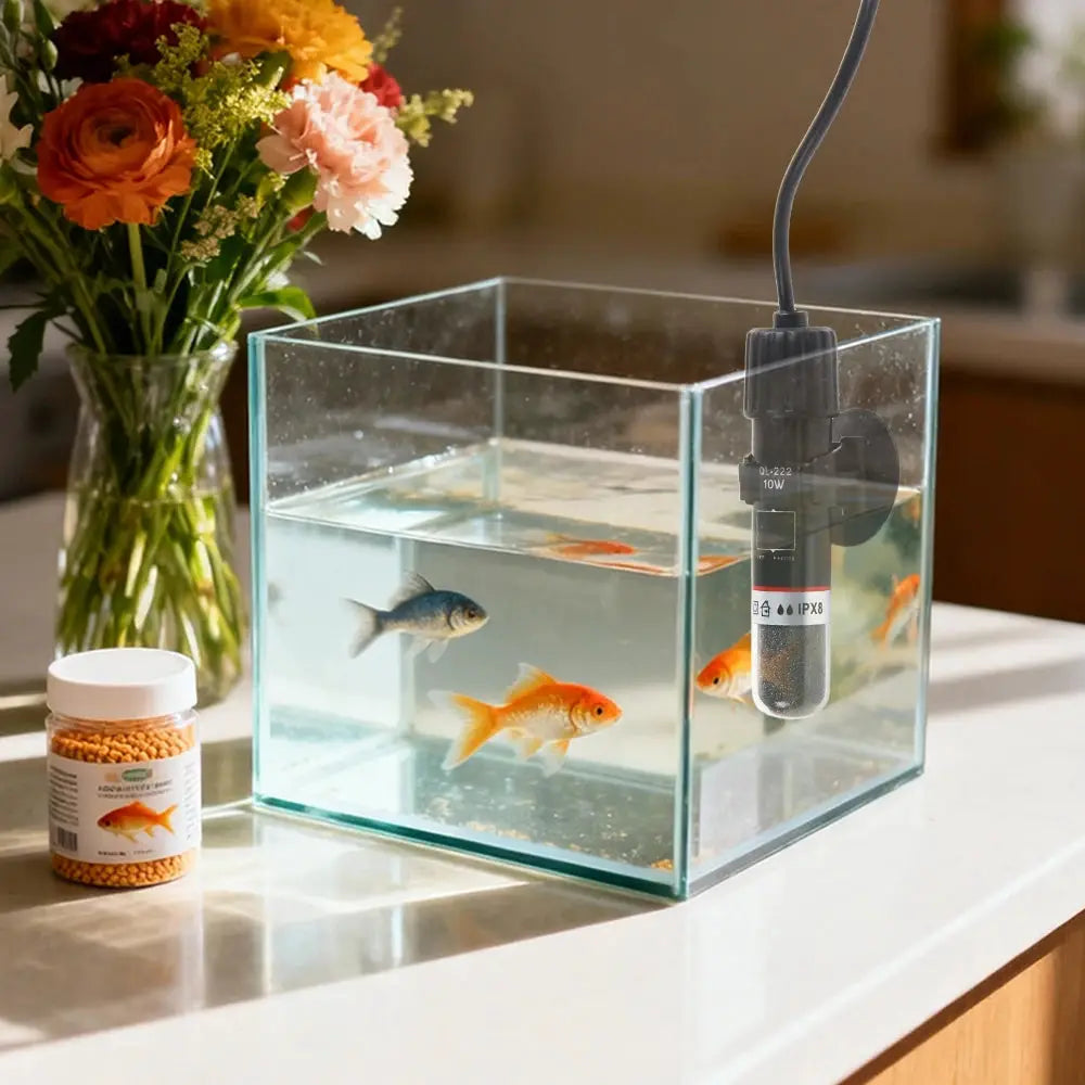USB Mini Aquarium Heater for Small Fish Tanks with Automatic Constant Temperature Control 26 Celsius Immersion Type