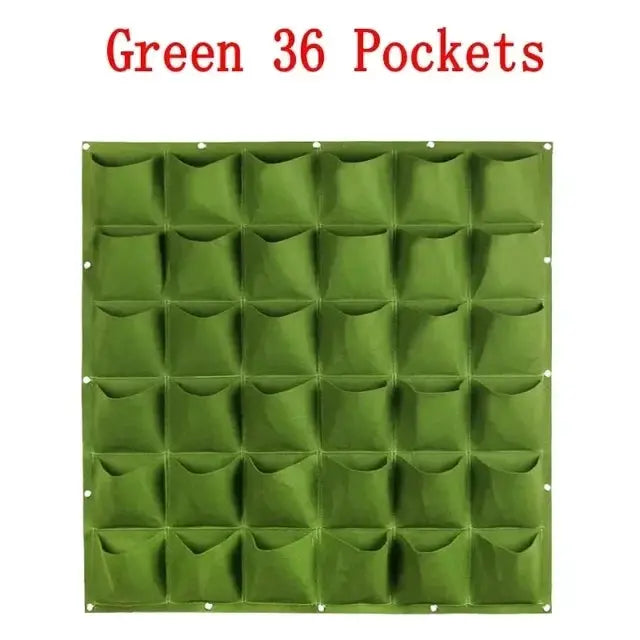 Wall Hanging Pockets Planting Bags Vertical Garden Planter Indoor Outdoor Use Home Decor Grow Bags