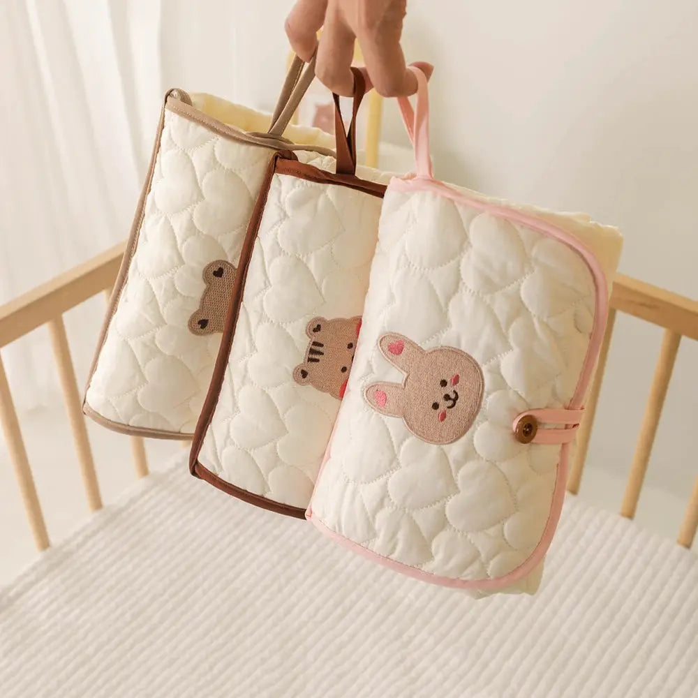 Foldable Portable Diaper Changing Pad For Baby Newborn Travel On The Go Hygienic Changing Mat With Cover