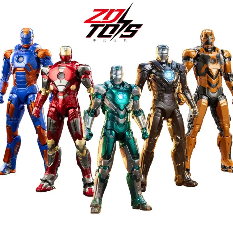 ZD Original Iron Man MK31 MK32 Piston Romeo MK10 MK19 Tiger One Tenth Scale Armor Marvel Legends Avengers Action Figure Toy
