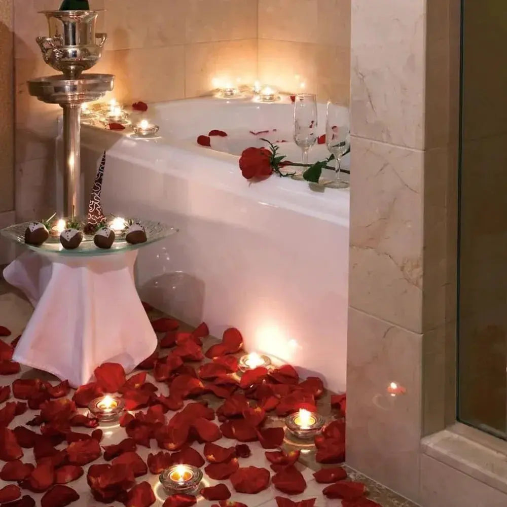 Colorful Artificial Rose Petals 100 To 10000 Pieces Red White Gold Nonwoven Silk Like Fabric Wedding Party Valentine Decor