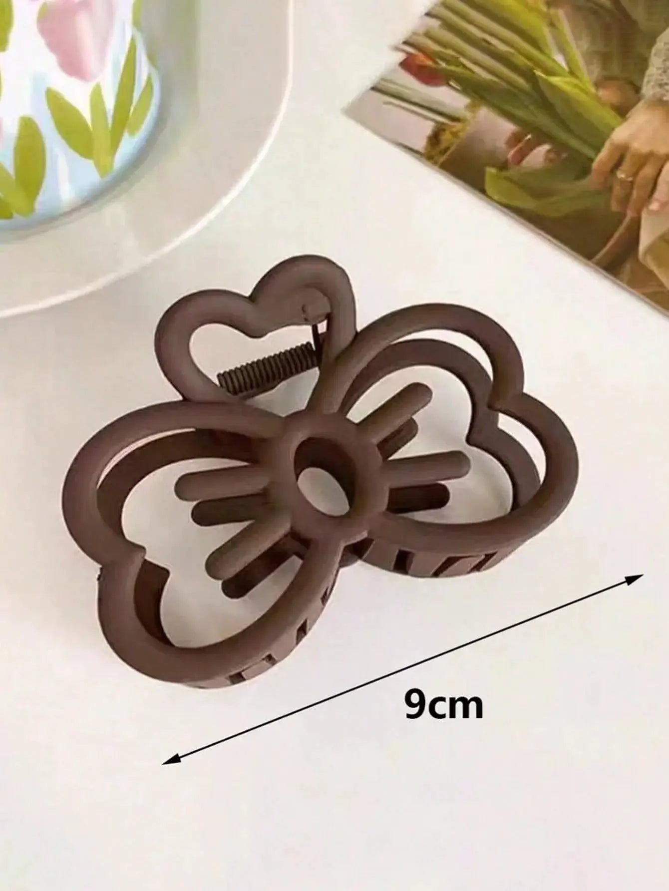CandyCat Cat Bow Hair Clip Crab Hair Clip Plastic Claw Clip Candy Color Secure Hold For Girls And Women