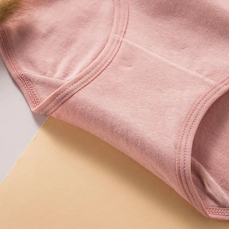 Simples Market pink cotton high-waist women's briefs
