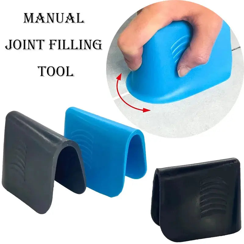 Rubber caulking finisher tool by Simples Market; ergonomic non-slip grip, blue/gray/black color options for floor sealant and tile grout.